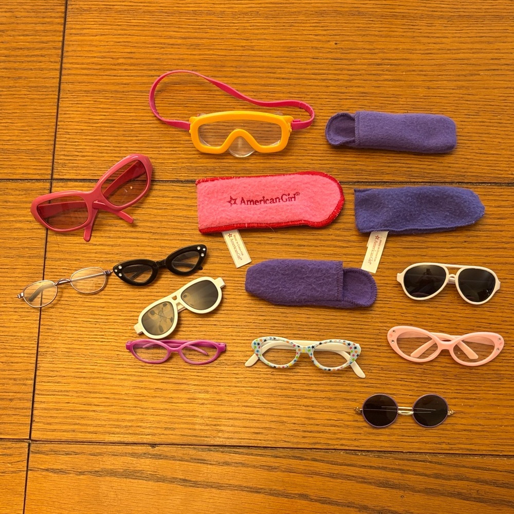 American Girl Doll Sunglasses & Goggles Lot